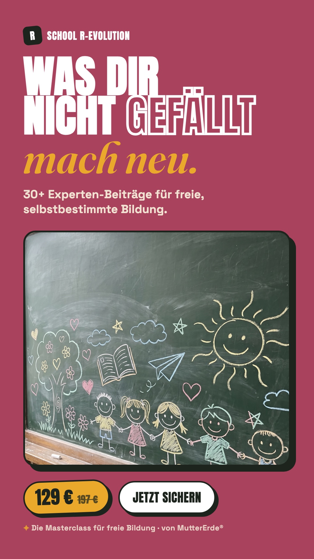 Story-Werbegrafik 1 – Was dir nicht gefällt, mach neu